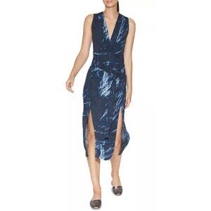 HALSTON HERITAGE Printed Double-Slit Dress | Medium